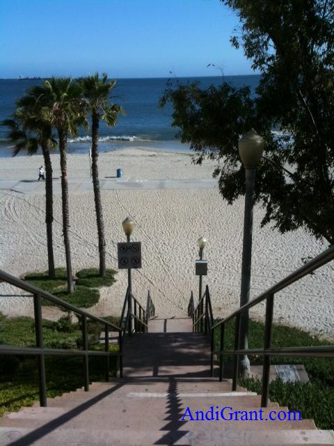 steps to the beach downtown long beach